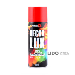 Nowax Фарба високотемпературна 370°, Spray 450ml, червоний, (FLAME RED/RAL3000)