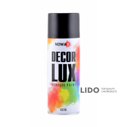 Краска акриловая Nowax Spray 450мл черный глянец (GLOSS BLACK/RAL9005)