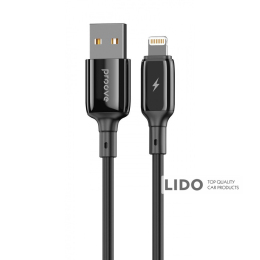 Кабель Proove Flex Metal USB to Lightning 2.4A (1m) чорний