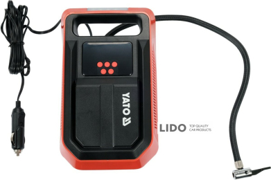 Компрессор автомобильный YaTo 120Вт 1МПа 25л/мин