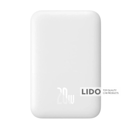 Повербанк (Power Bank) Baseus Magnetic Mini Air Wireless Fast Charge Power Bank 6000mAh 20W белый
