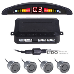 Парковочная система Pulso LP-10140 LED 4 датчика D=22мм grey