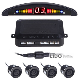 Парковочная система Pulso LP-10140 LED 4 датчика D=22мм black