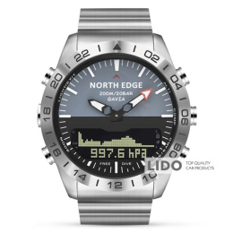 Цифровий годинник NORTH EDGE Gavia silver
