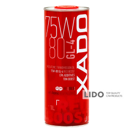 Трансмісійне масло Xado Atomic Oil Red Boost 75W-80 GL4 1л