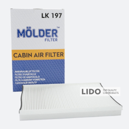 Фильтр салона Molder Filter LK 197 (WP9330, LA307, CU3569)