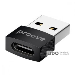 Переходник OTG Proove Extension Type-C to USB черный