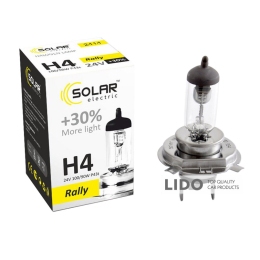 Галогеновая лампа Solar H4 24V 100/90W P43t-38 Starlight +30%