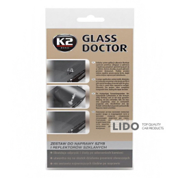 Клей для ремонта ветрового стекла и фар K2 Glass Doctor 0,8мл