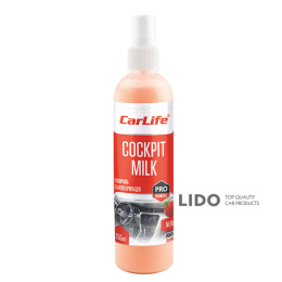 Поліроль-молочко для панелі приладів Carlife Cockpit Milk Полуниця, 250мл