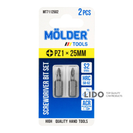 Набор бит Molder PZ1x25мм 2шт