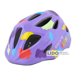 Велосипедный шлем детский Grey's М фиолетовый матовый