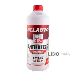 Антифриз BELAUTO RED G12+ (красный, концентрат) 1,5L