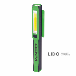 Фонарь портативный Winso 200Lm, 3W COB+3W, 1200mAh, белый