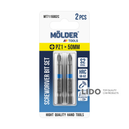Набор бит Molder PZ1x50мм 2шт (цветная маркировка)