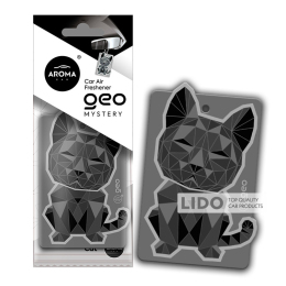 Ароматизатор Aroma Car Cellulose Geo Cat - Black Mystery