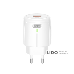 Мережевий зарядний пристрій XO L112 QC18W білий