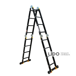 Драбина-трансформер алюмінієва GTM KMP404A 4*4 сходинки 1,17-4,6м