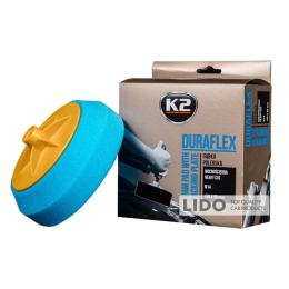 Губка полірувальна K2 Duraflex жорстка для лакофарбових покриттів 150х50мм блакитна