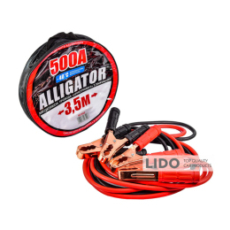 Провода-прикурювачі Alligator 500А, 3,5м, кругла сумка BC652