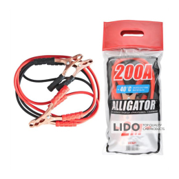 Провода-прикуриватели Alligator 200А, 2м, (полиэт. пакет)