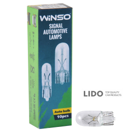 Лампа накаливания Winso 24V W5W 5W W2.1x9.5d, 10шт