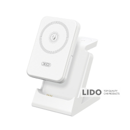 Бездротовий зарядний пристрій XO CX033 3в1 Power bank + Watch Charger + Headphone білий