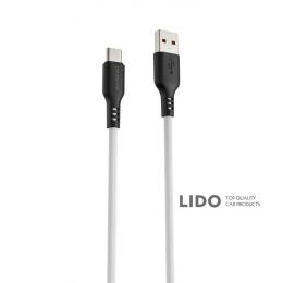 Кабель Proove Rebirth USB to Type-C 2.4A (1m) чорний/білий