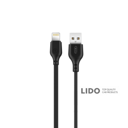 Кабель XO USB to Lightning 2,1А 1м чорний
