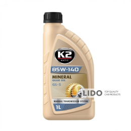 Олива трансмісійна K2 Mineral Gear Oil GL-5 85W-140 1л