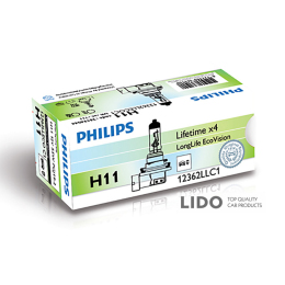 Галогенова лампа Philips H11 12V 55W PGJ19 LongerLife Ecovision 2шт