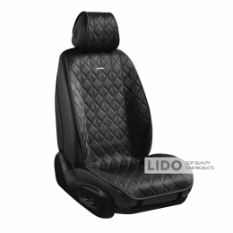 Преміум накидки для передніх сидінь CarLife Nitro, black 2шт