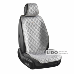 Преміум накидки для передніх сидінь CarLife Turbo, grey 2шт