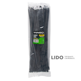 Хомуты Winso пластиковые черные 7,6x400, 100шт