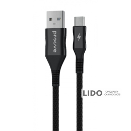 Кабель Proove Braided Scout USB to Micro USB 2.4A (1m) чорний