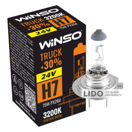 Галогеновая лампа Winso H7 24V 75W PX26d TRUCK +30%