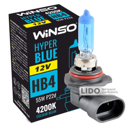 Галогеновая лампа Winso HB4 12V 55W P22d HYPER BLUE 4200K
