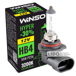 Галогенова лампа Winso HB4 12V 55W P22d HYPER +30%