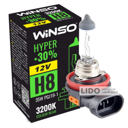 Галогеновая лампа Winso H8 12V 35W PGJ19-1 HYPER +30%