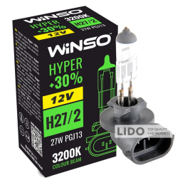 Галогенова лампа Winso H27/2 12V 27W PGJ13 HYPER +30%