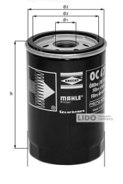 Фильтр масляный Mahle OC486