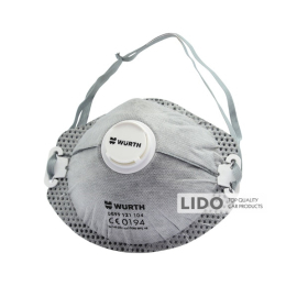 Респиратор одноразовый Wurth с клапаном FFP2 Carbon