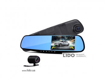 Видеорегистратор-зеркало DVR MOD L-708 с двумя камерами (101005323)