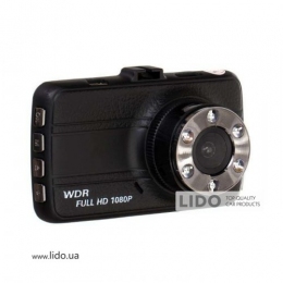 Видеорегистратор DVR T660+ Full HD 1080p с камерой заднего вида Черный (FL-68)
