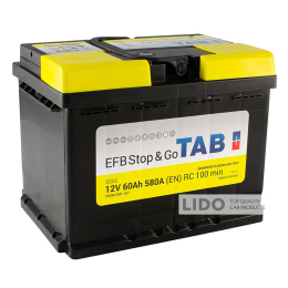 Акумулятор TAB EFB 60 Ah/12V [- +]