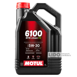 Моторное масло Motul 6100 Syn-clean FE 5W30 5л 112921