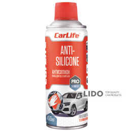 Антисиликон средство обезжиривания CARLIFE ANTI-SILICONE, 450 ml