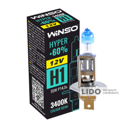 Галогеновая лампа Winso H1 12V 55W P14.5s HYPER +60%