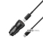 Автомобільний зарядний пристрій XO CC57 PD25W Smart Metal Single C Port + Type-C кабель чорний
