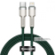 Кабель Baseus Cafule Metal Type-C to Lightning PD 20W (1m) зелений